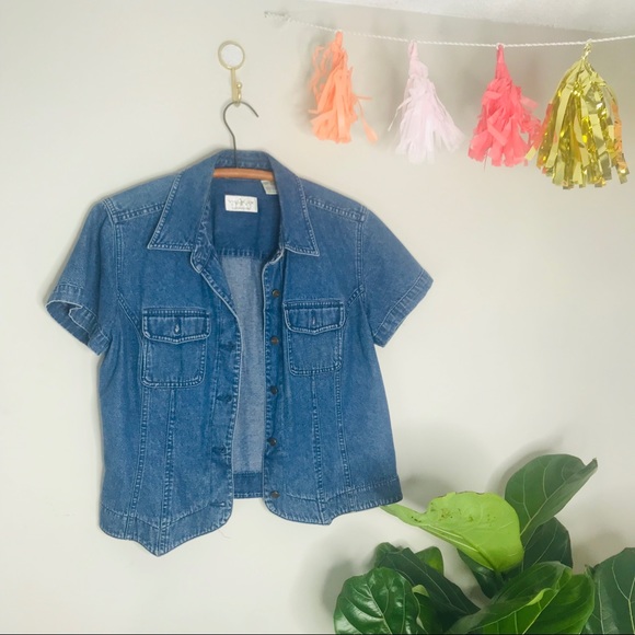 Vintage Retro 90’s Crop Denim Jacket - Picture 3 of 4